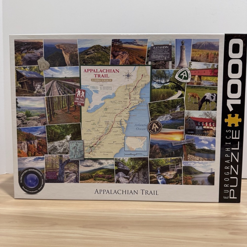 Eurographics Appalachian Trail 1000 Piece Jigsaw Puzzle GLOBETROTTER COMPLETE